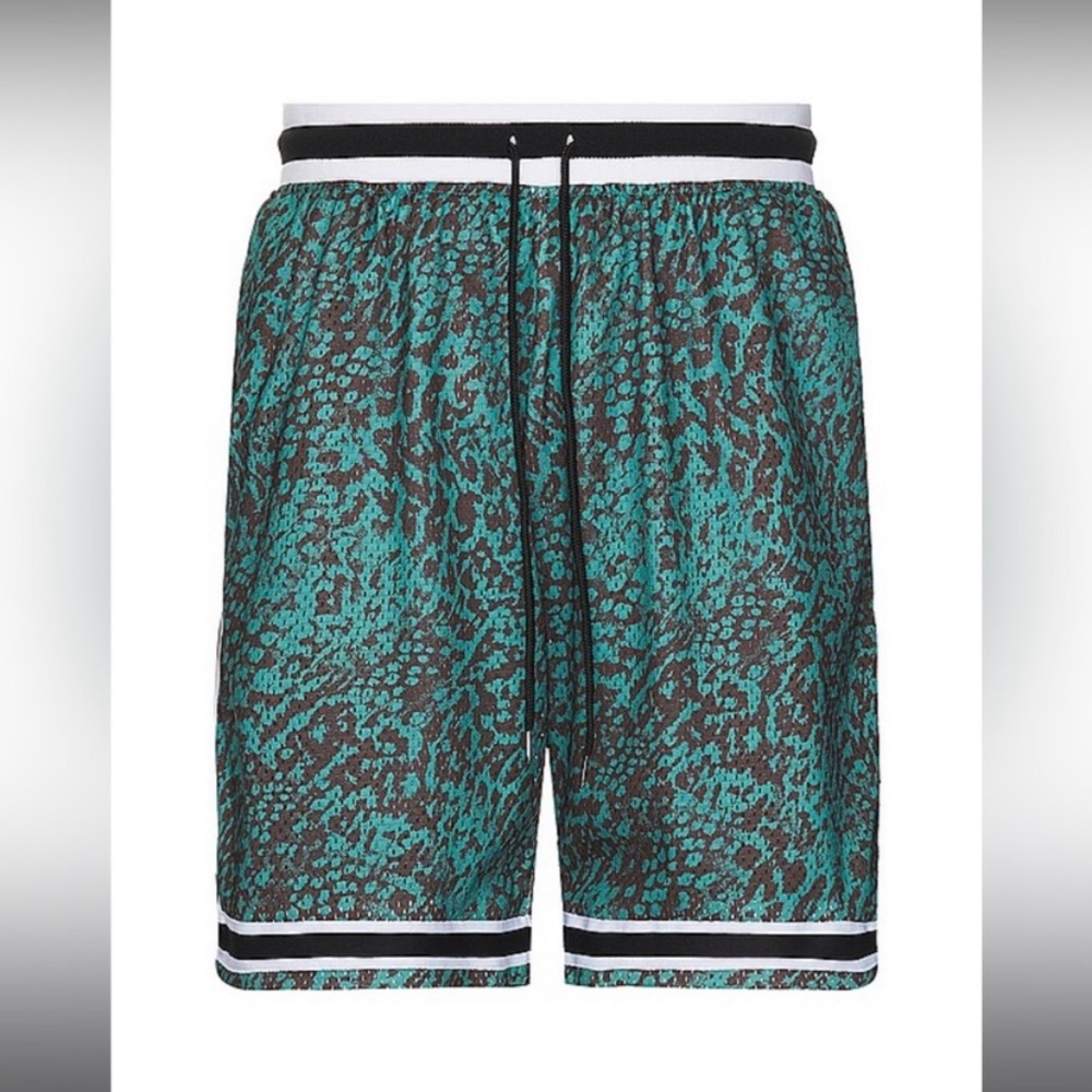 NEW‼️ John Elliot Shorts in Turquoise Leopard